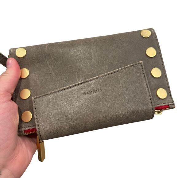 Hammitt Levy Pewter/Brushed Gold Red Zip - Picture 8 of 16